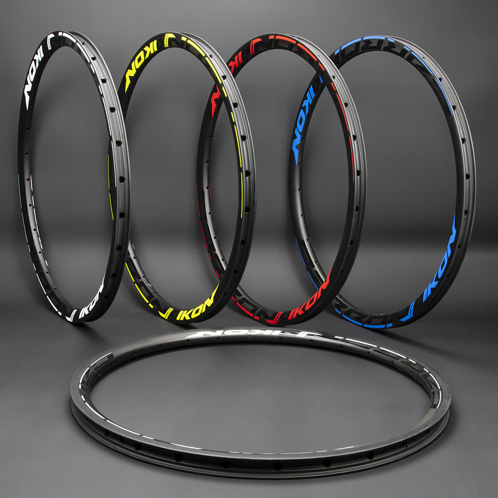IKON BMX has one goal for BMX racing: When we offer a product, we want it to be the absolute best we can manufacture. Nothing was spared to create one of the best carbon rims and we are proud to offer the new IKON 451 Carbon rim in a 20” Junior / Expert (451 ETRTO) 22mm wide version, with 28 or 36 holes. Available now at BRGstore.com